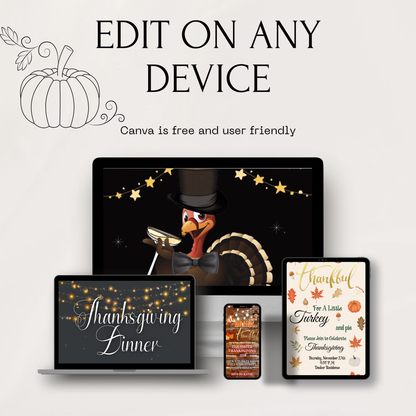 Digital Thanksgiving Video Invitation