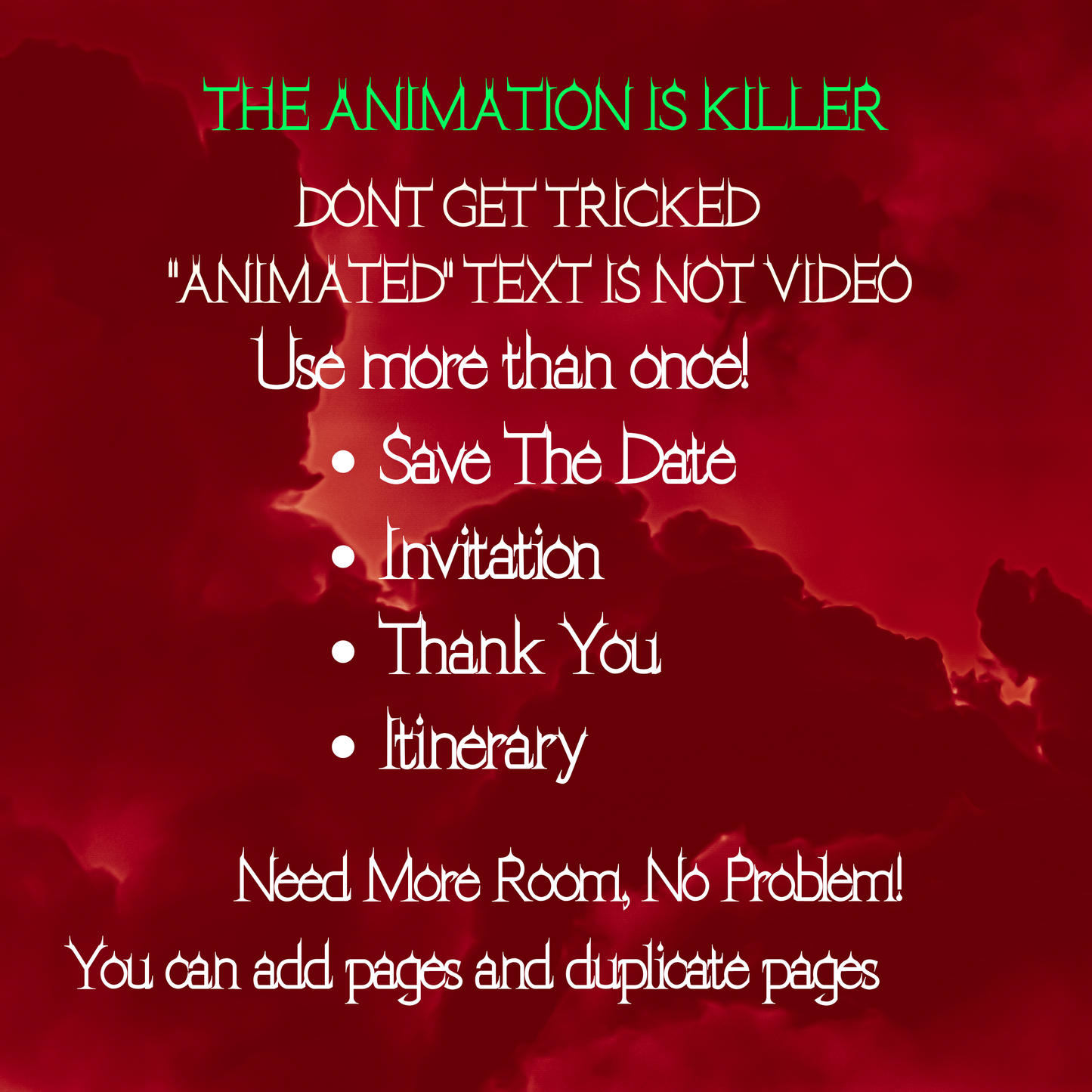 Pennywise Halloween Video Invitation – Editable Horror Clown Evite