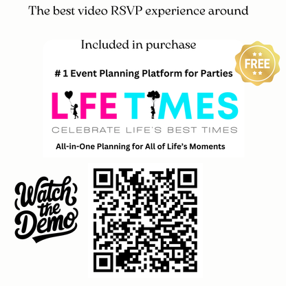 Neon Luau Video Invite | Editable Animated Tropical Hawaiian Summer Evite