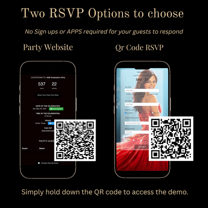 Beauty and the Beast Red Rose Video Invite | Digital Princess Quinceanera Invite | Editable Canva Evite Template