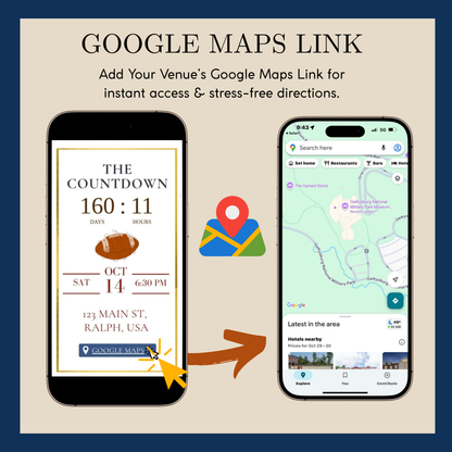 Football Polo Bear Baby Shower Invitation Website | Animated Baby Shower Invite with Rsvp tracking