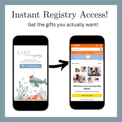 Under the Sea Baby Shower Website with RSVP | Ocean Animal Canva Template Invite