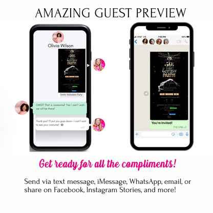 Edited For You Invite + Custom RSVP Website