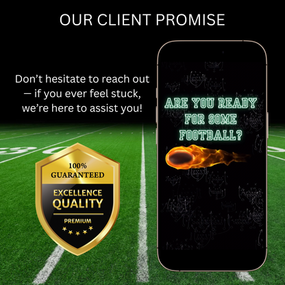 Super Bowl Party Video Invitation | Digital Football Game Day Invite | Editable Online Template