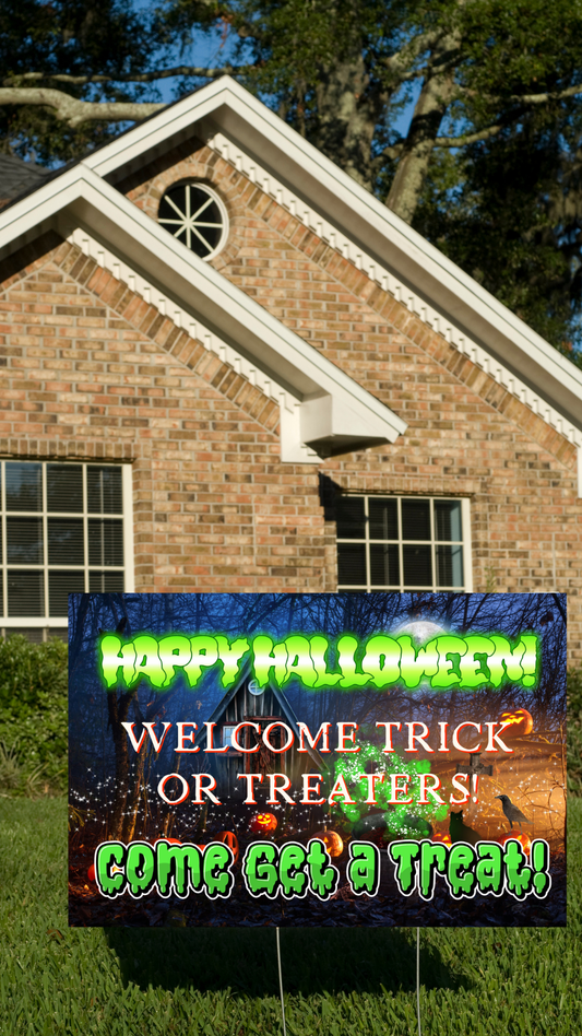 Hostessy Free Halloween Yard Sign