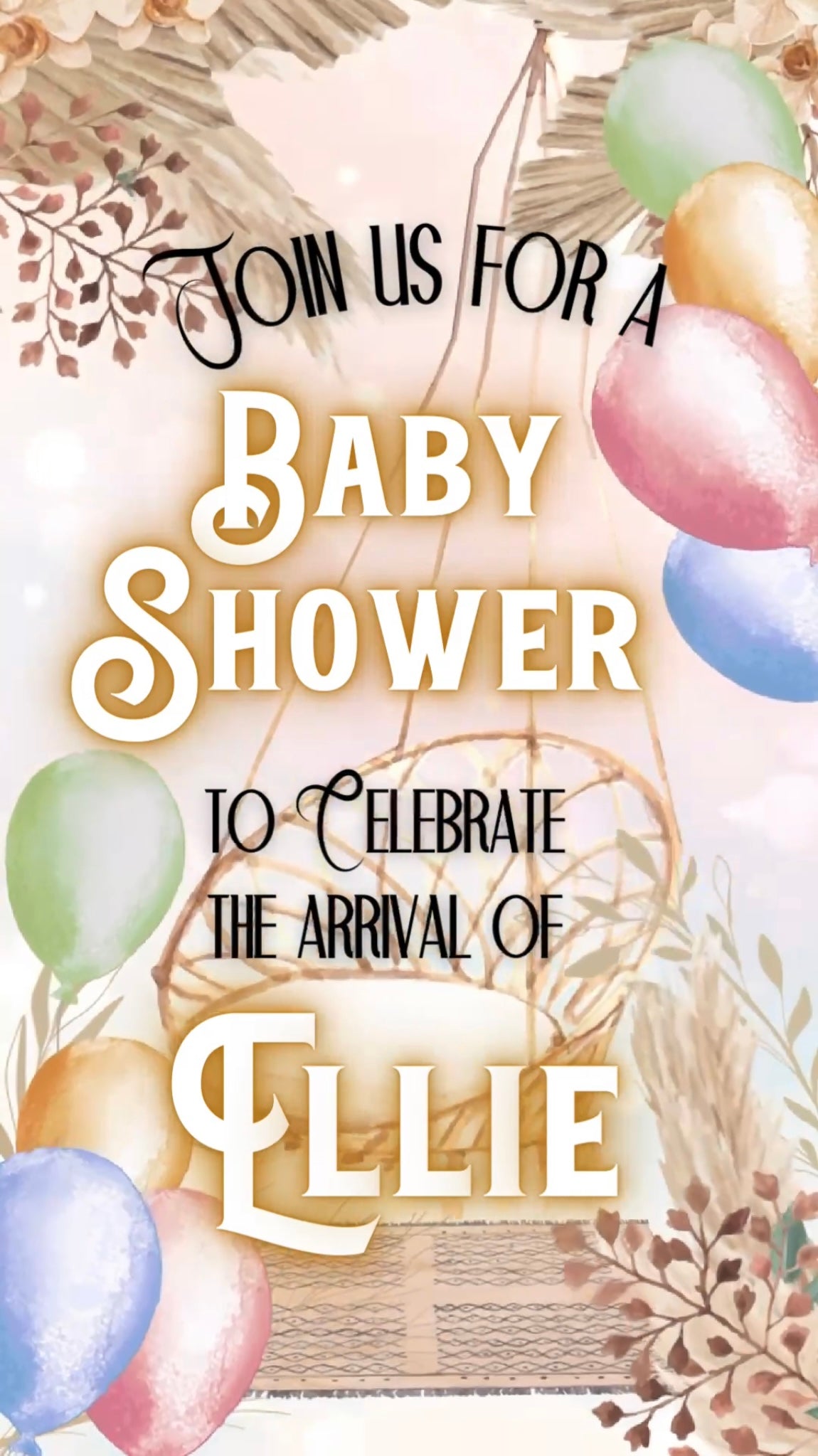 Baby Shower Video Invite
