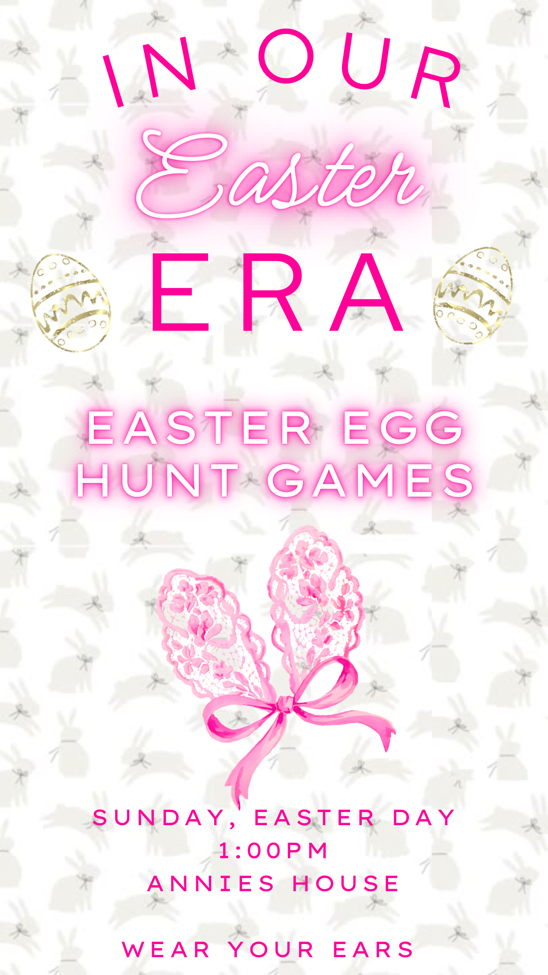 Easter Video Invitation, In my Easter Era Animated Invite, Digital Canva Template