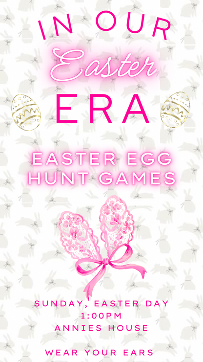 Easter Video Invitation, In my Easter Era Animated Invite, Digital Canva Template