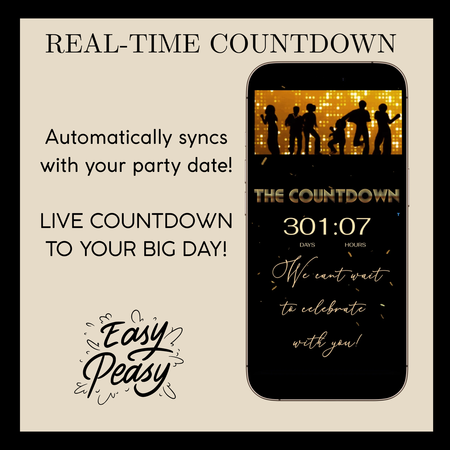 Disco Website Invitation | Soul Train RSVP Evite Website | Canva Website Template