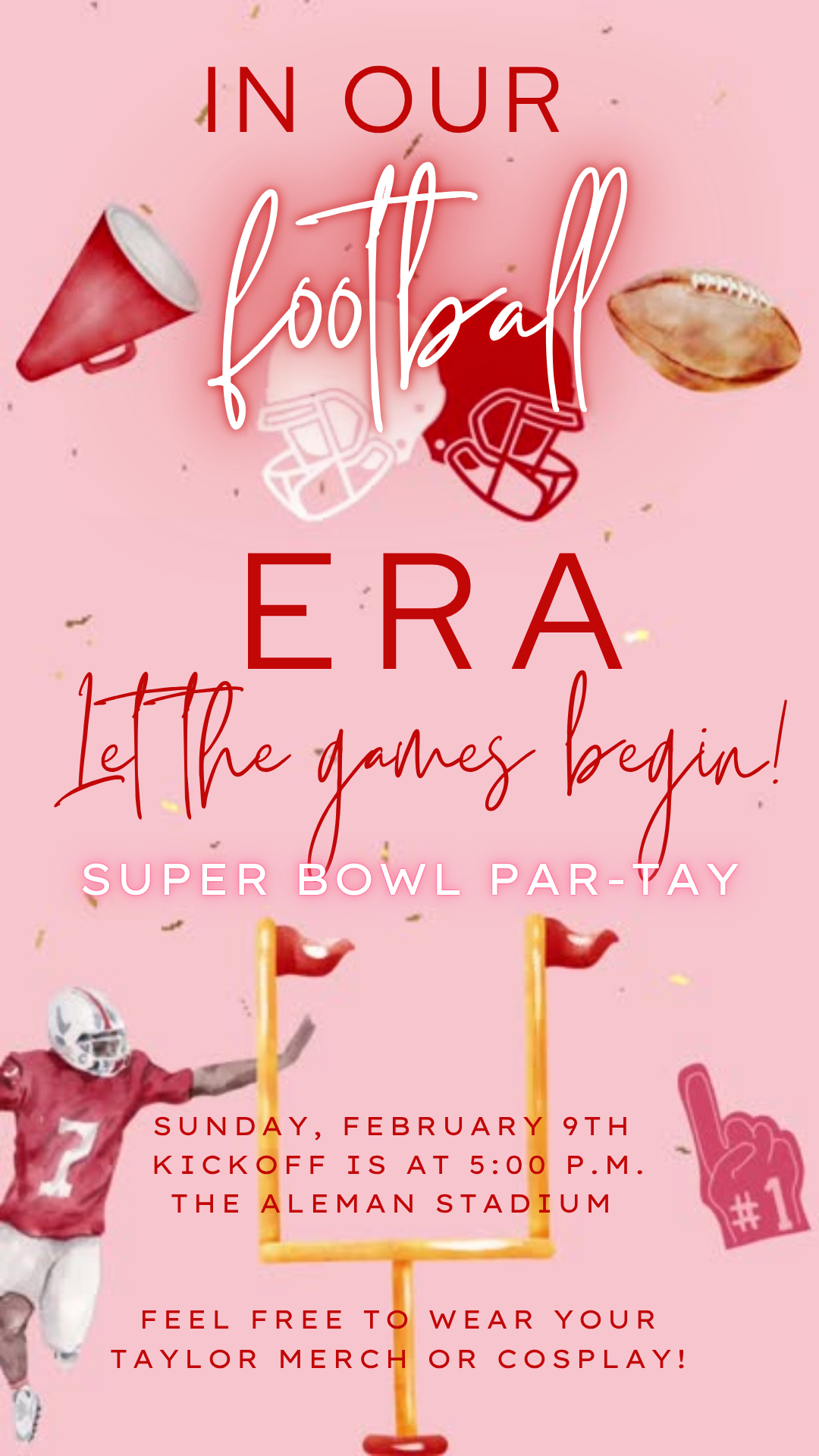 Phone mockup showing Football FSBTS Version animated video invite