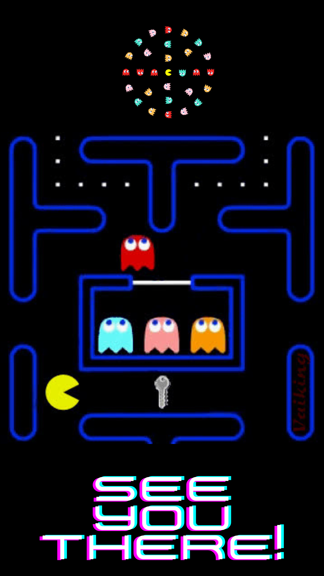 PAC man Video Invite | Animated PAC MAN Game Birthday Invite