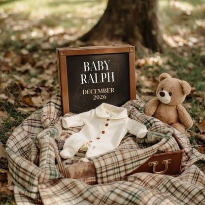Ralph Lauren Baby Announcement - Preppy Baby Announcement - Polo Baby Reveal