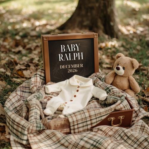 Ralph Lauren Baby Announcement - Preppy Baby Announcement - Polo Baby Reveal
