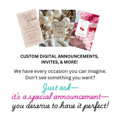 Simple Thanksgiving Pregnancy Announcement, Digital Baby Announcement, Neutral Fall Reveal, Fall Season Baby Template, Ultrasound reveal