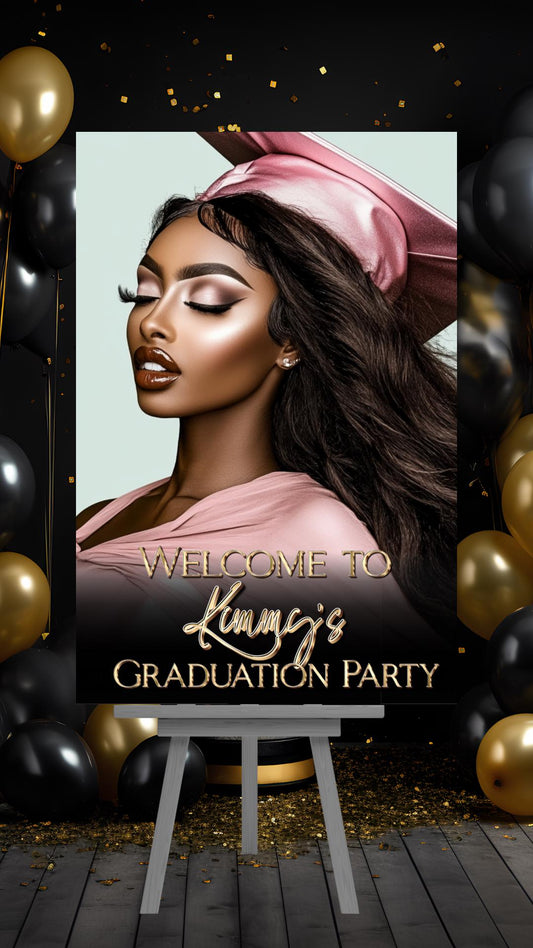 Graduation Welcome Sign - Class of 2026 Graduation Party Poster