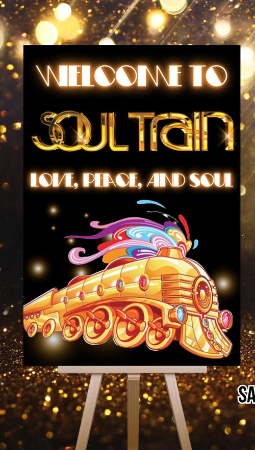 Disco Welcome Sign - Disco Ball Poster - Retro 70s Welcome Poster - Studio 54 Sign