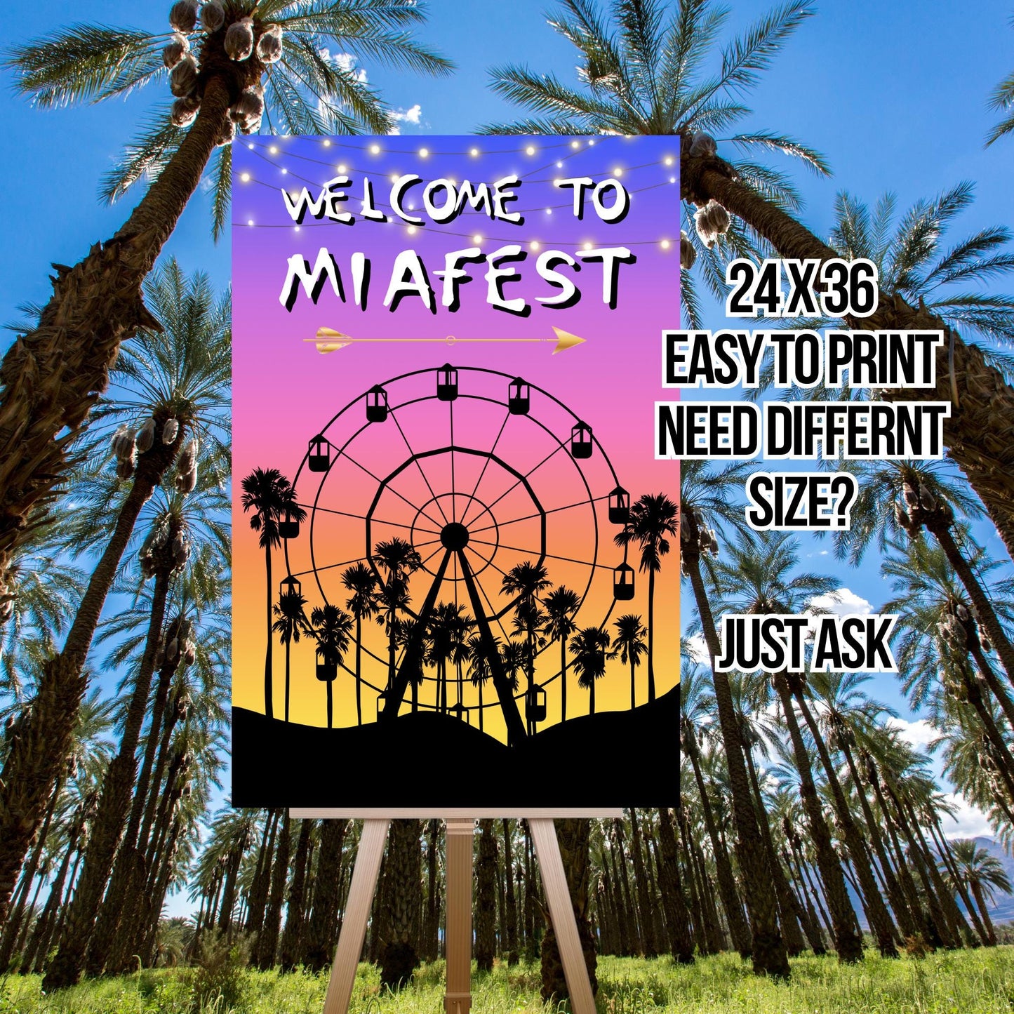 Festival Video Invite - Coachella Bundle - Animated Ferris Wheel Mobile Invite, VIP Passes