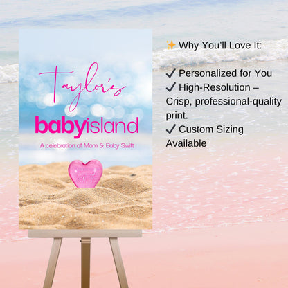 Love Island Welcome Sign - Love in the Villa printable poster - Any occasion -  Bach Island digital download event signage