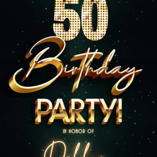 Starlit Glam Digital Video Invitation