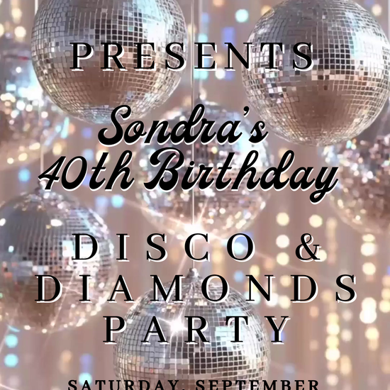 Studio 54 Disco Glam Digital Video Invitation