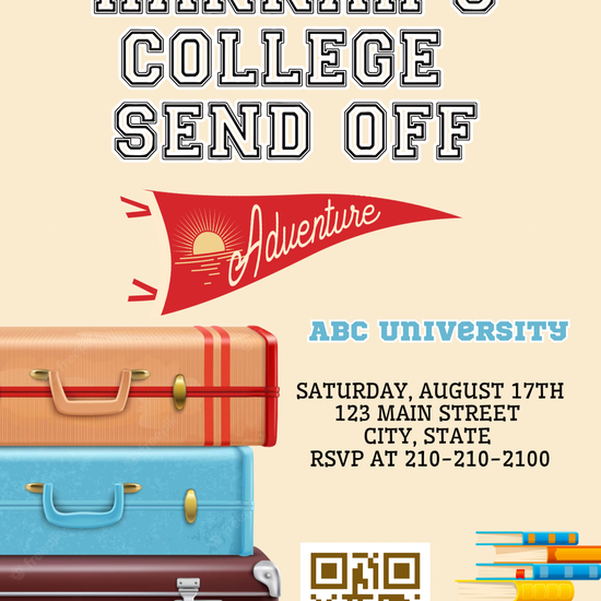 College Bound Adventure Digital Video Invitation
