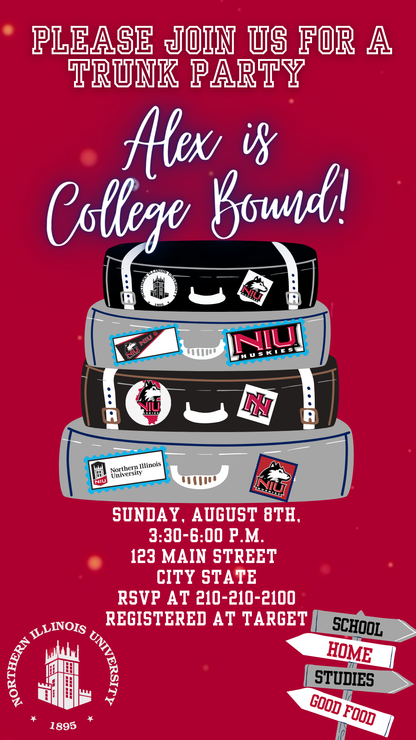 College Bound Spirit Digital Video Invitation
