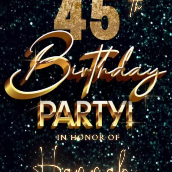 Teal Glam Digital Video Invitation