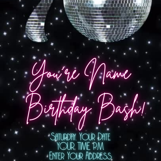 Vintage Dance Floor Theme Video Invitation
