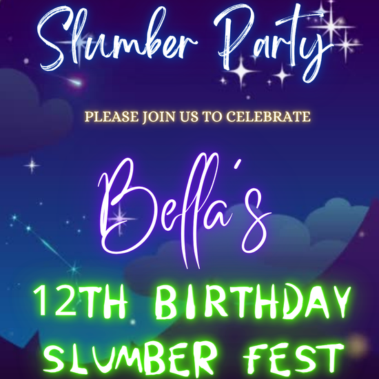 Neon Slumber Night Video Invitation