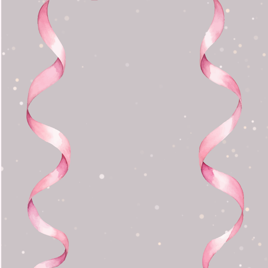 Pink Ribbon Frame Video Invitation | Digital Baby Shower Invite | Editable Online Template