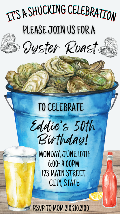 Coastal Seafood Boil Video Invitation