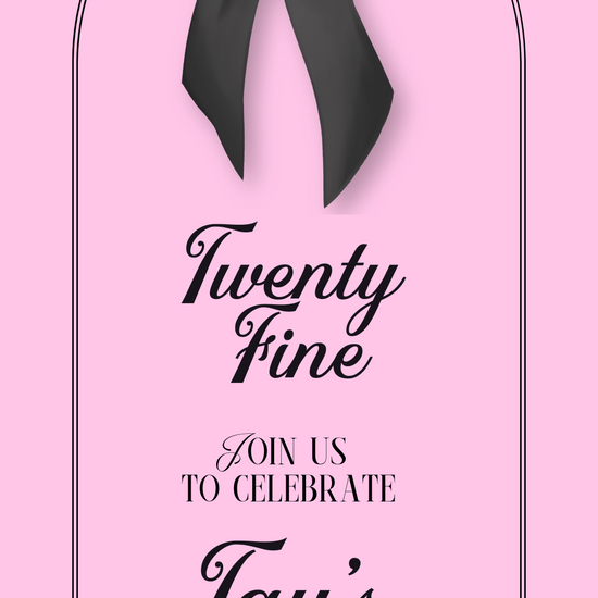 Smartphone showing colorful birthday party video invitation