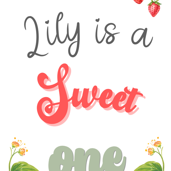Smartphone playing strawberry-themed video invitation with animated berries