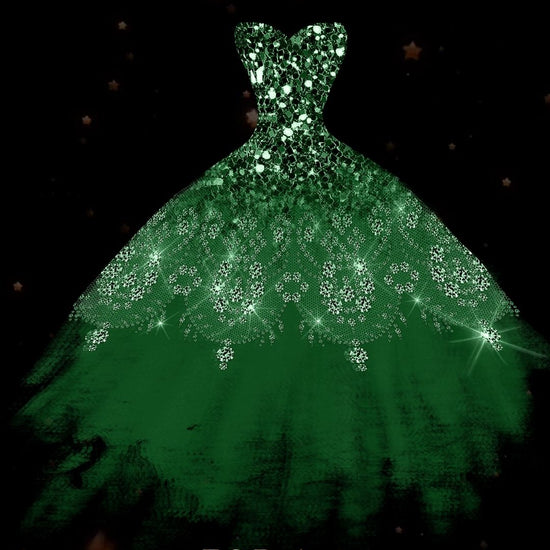 Editable emerald green quinceañera video invitation displayed on a mobile phone, featuring an animated vertical digital invite with music, created in Canva. This premium video invitation template is designed for sharing by text, email, and social media and works with an interactive RSVP website for easy guest response tracking.