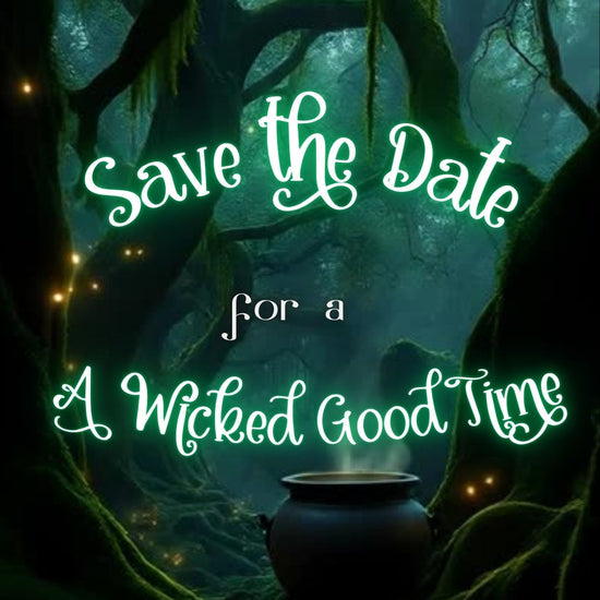 Editable abracadabra halloween party party video invitation displayed on a mobile phone, featuring an animated vertical digital invite with music, created in Canva. This premium video invitation template is designed for sharing by text, email, and social media and works with an interactive RSVP website for easy guest response tracking.