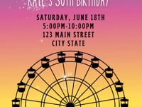 Music Festival Video Invitation | Digital Festival Invite | Editable Canva Template