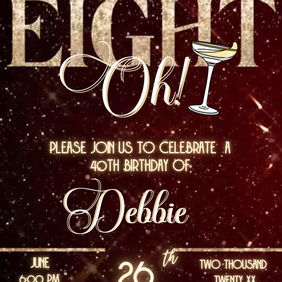 Golden Milestone Video Invitation