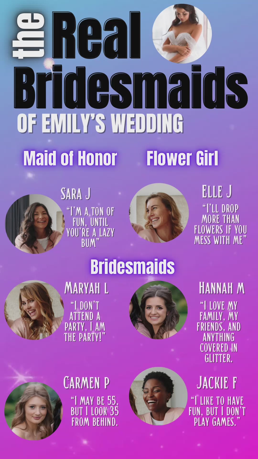 Bachelorette Party Video Itinerary, The Real Bridesmaids Bachelorette Invite, Any Occasion