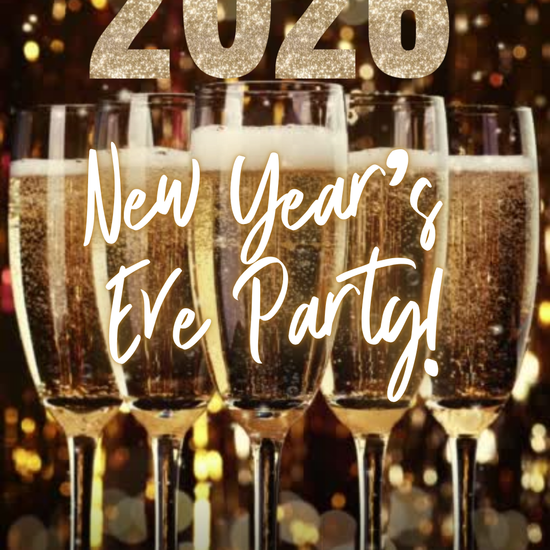 Glitter Numbers 2026 Champagne Toast Video Invitation | Digital New Year's Eve Invite | Editable Online Template