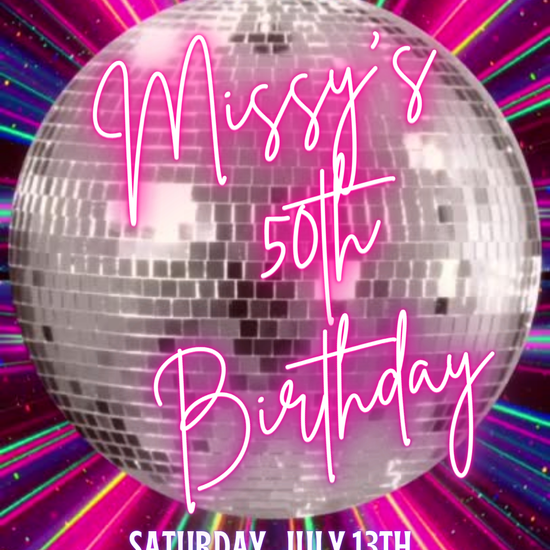 Neon Retro Disco Video Invitation