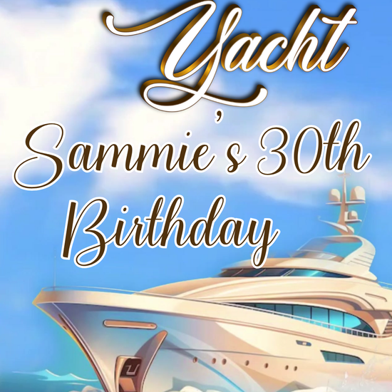Rock the Yacht Birthday Video Invitation