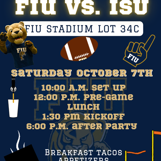 FIU Panthers Stadium Tailgate Video Invitation | Digital Florida Football Game Day Invite | Editable Online Template