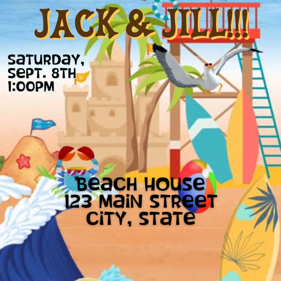 Tropical Beach House Party Video Invitation