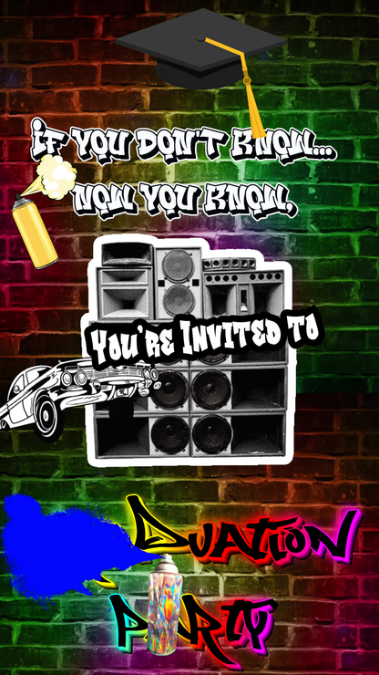 Hip Hop Street Style Video Invitation