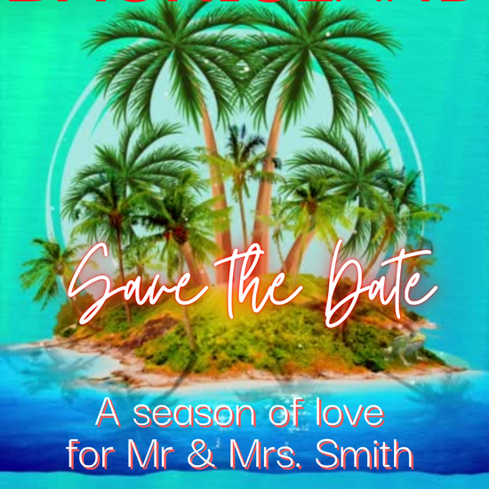 Tropical Island Save the Date Video Invitation