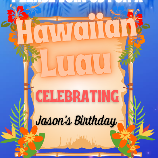 Island Tiki Party Video Invitation