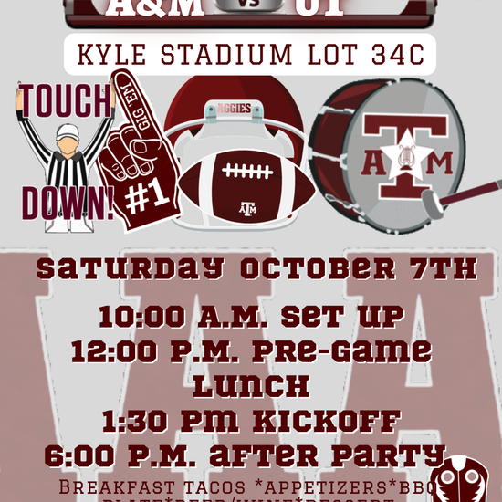 Texas A&M Aggies 12th Man Tailgate Video Invitation | Digital Kyle Field Football Invite | Editable Online Template