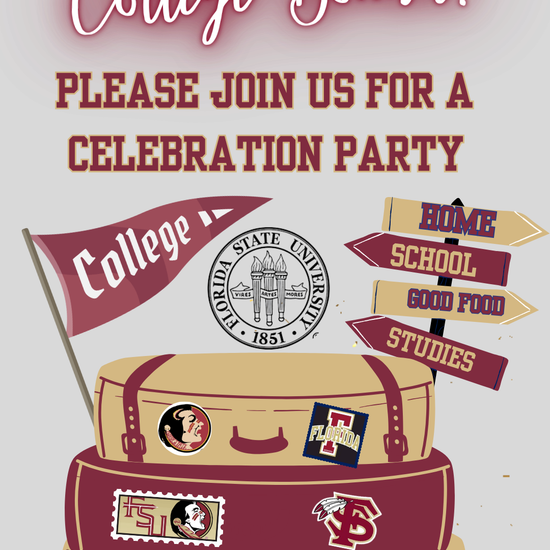 Florida State University Graduation Sendoff Video Invite