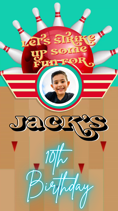 Bowling Party Video Invitation