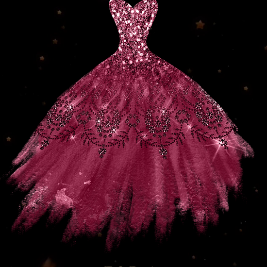 Burgundy Quinceañera Save the Date Video Invitation – Elegant Ball Gown Theme